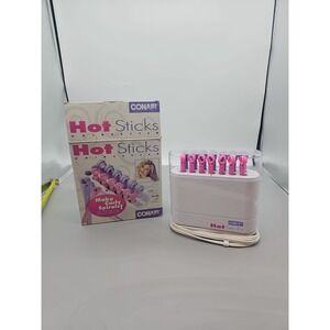 CONAIR Hot Sticks Hair Setter 14 Flexible Rollers Curlers HS18R - TESTED